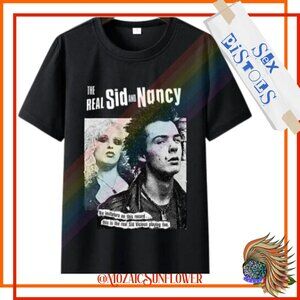 1977 SID AND NANCY SEX PISTOLS BLACK COTTON UNISEX T-SHIRT NEW WITHOUT TAG